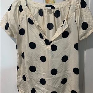 J Crew polka dot shirt